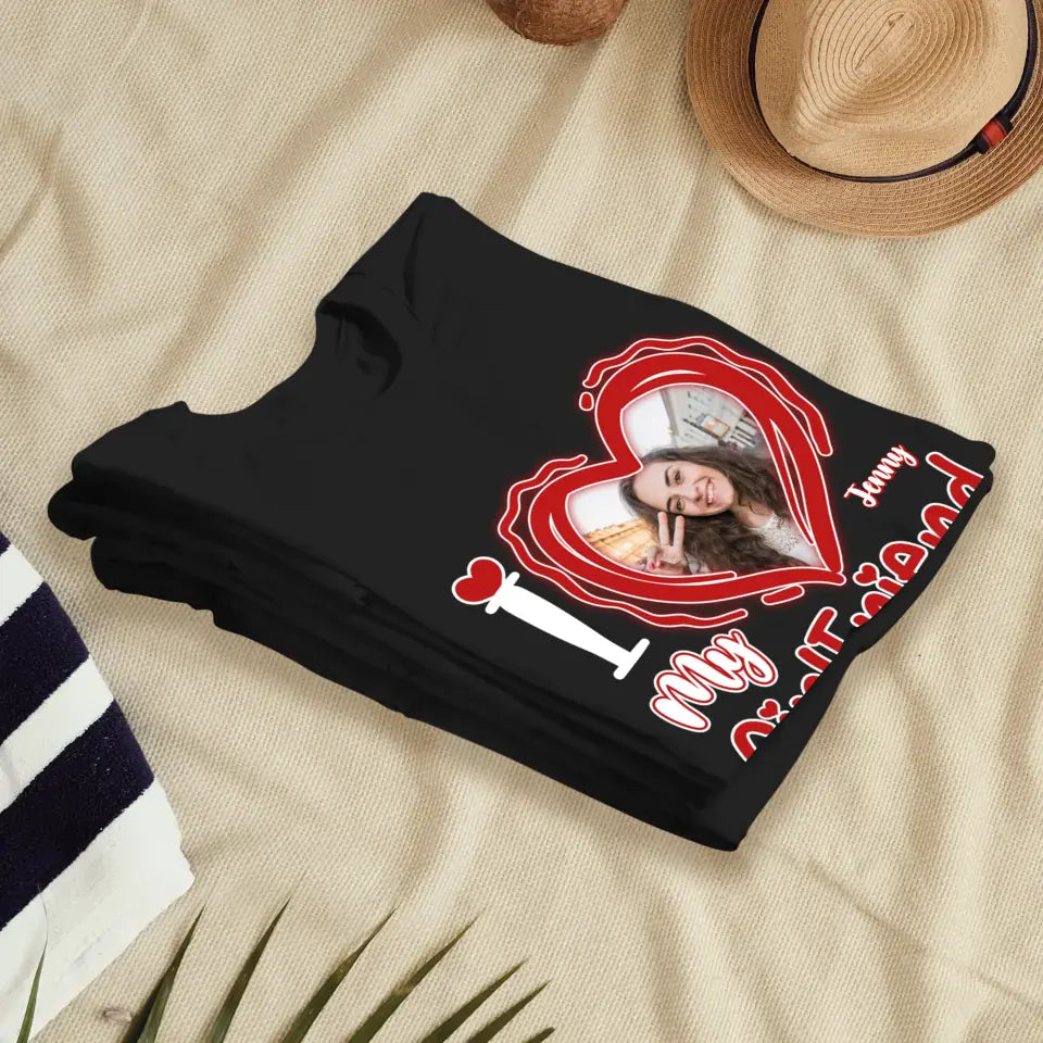 I Love My Girlfriend - Personalized Gifts For Couples - Unisex T-shirt