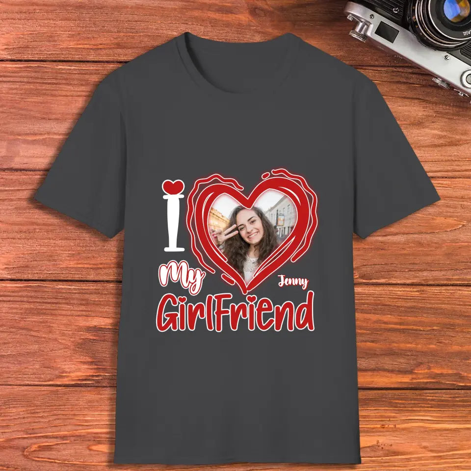 I Love My Girlfriend - Personalized Gifts For Couples - Unisex T-shirt