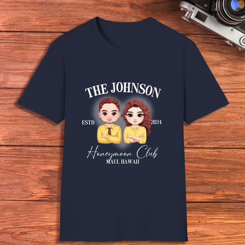 Honeymoon Club - Custom Year - Personalized Gifts For Couple - T-Shirt