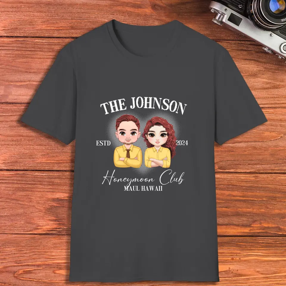 Honeymoon Club - Custom Year - Personalized Gifts For Couple - T-Shirt