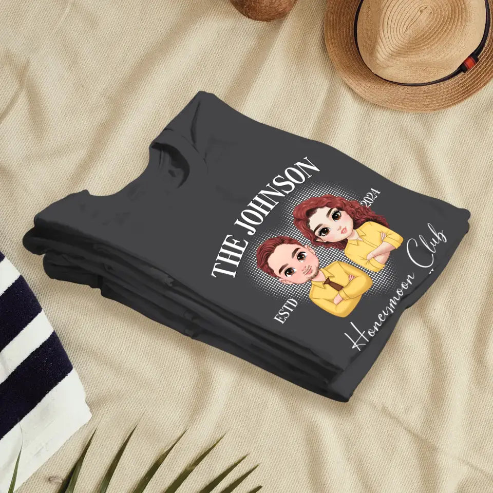 Honeymoon Club - Custom Year - Personalized Gifts For Couple - T-Shirt