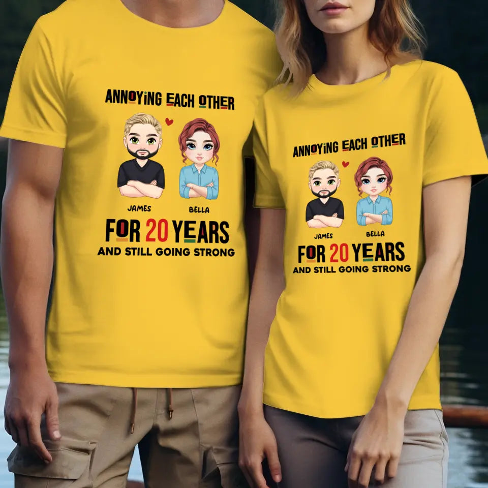 Annoying Each Other - Personalized Gifts for Couples - Unisex T-Shirt