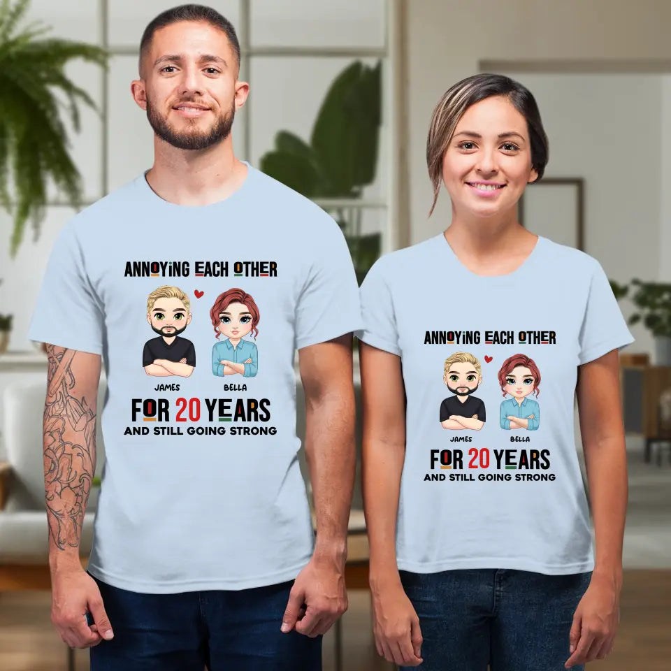 Annoying Each Other - Personalized Gifts for Couples - Unisex T-Shirt