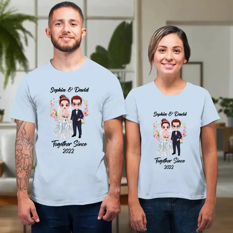 Together Since - Personalized Gifts For Couples - Unisex T-shirt