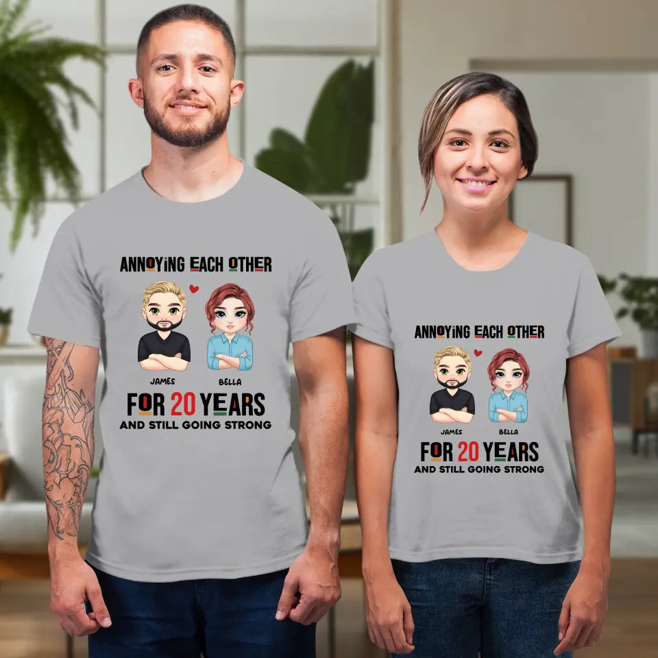 Annoying Each Other - Personalized Gifts for Couples - Unisex T-Shirt