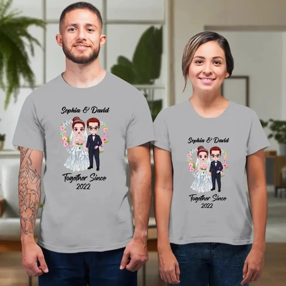 Together Since - Personalized Gifts For Couples - Unisex T-shirt