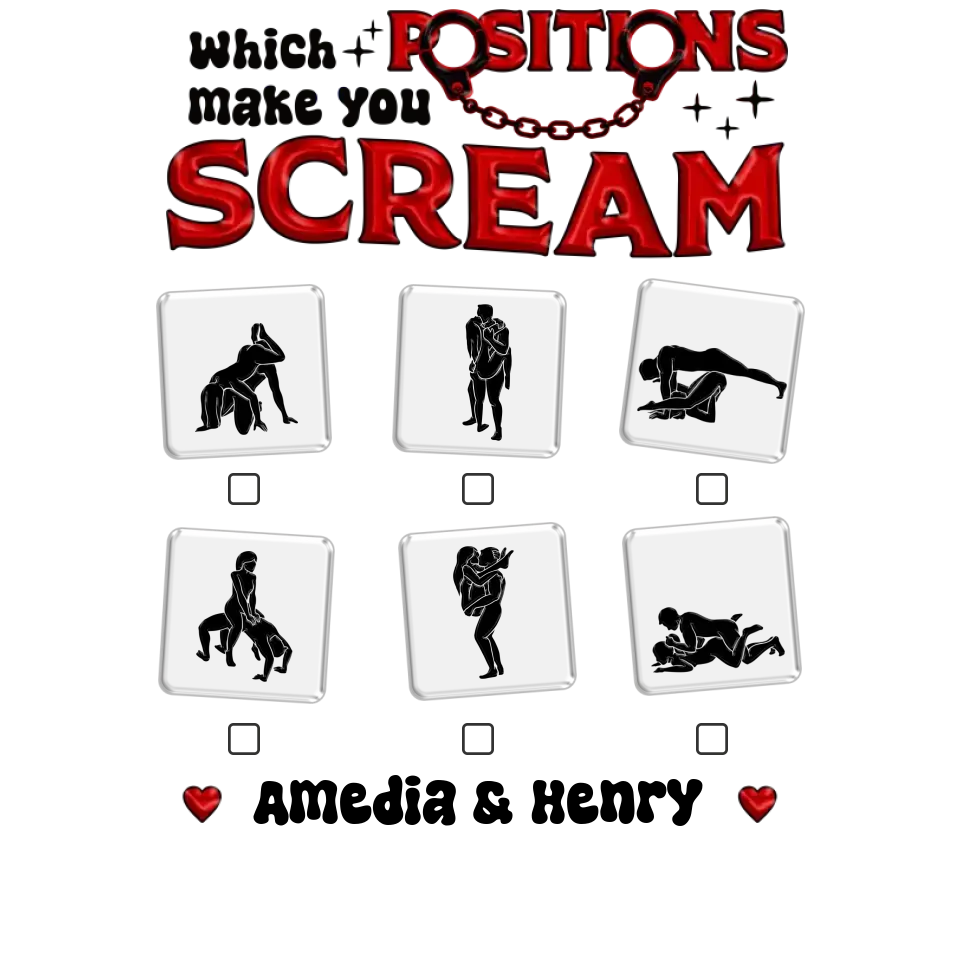 Which Position Makes You Scream  - Personalized Gifts For Couple - Unisex T-Shirt