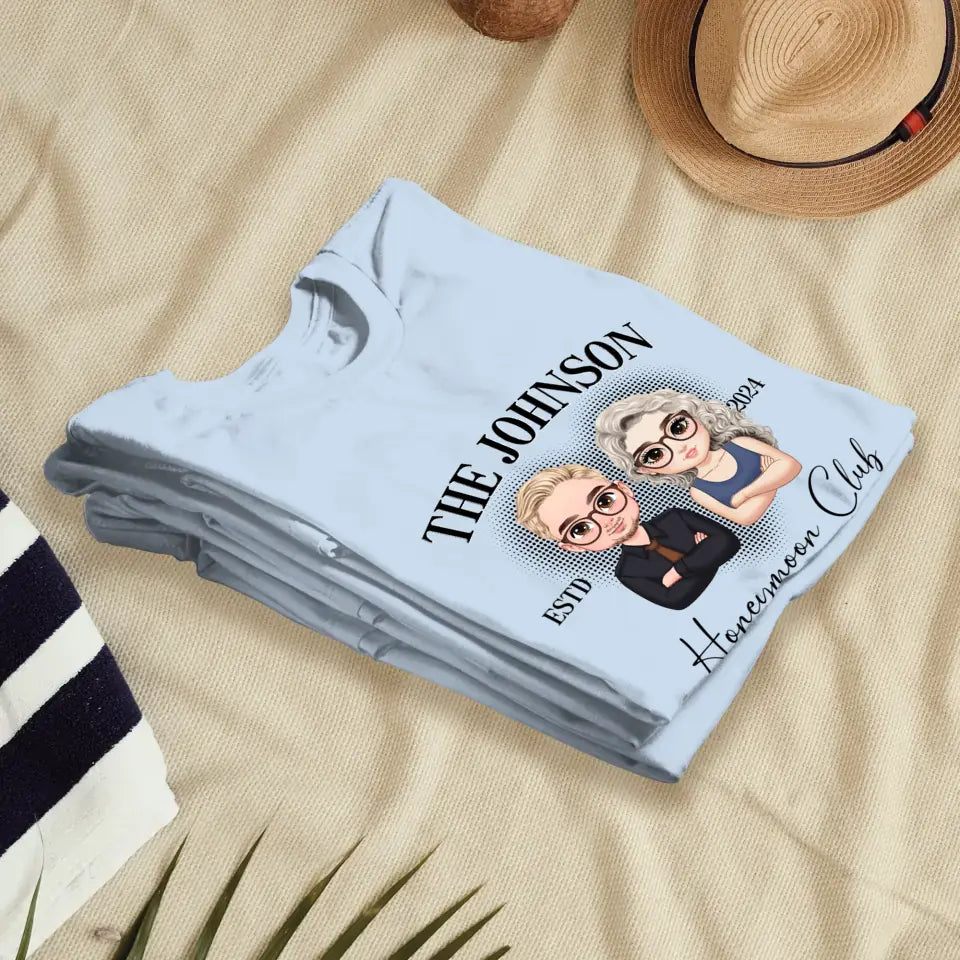 Honeymoon - Custom Year - Personalized Gifts For  Couple - T-Shirt