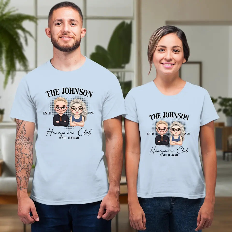 Honeymoon - Custom Year - Personalized Gifts For  Couple - T-Shirt