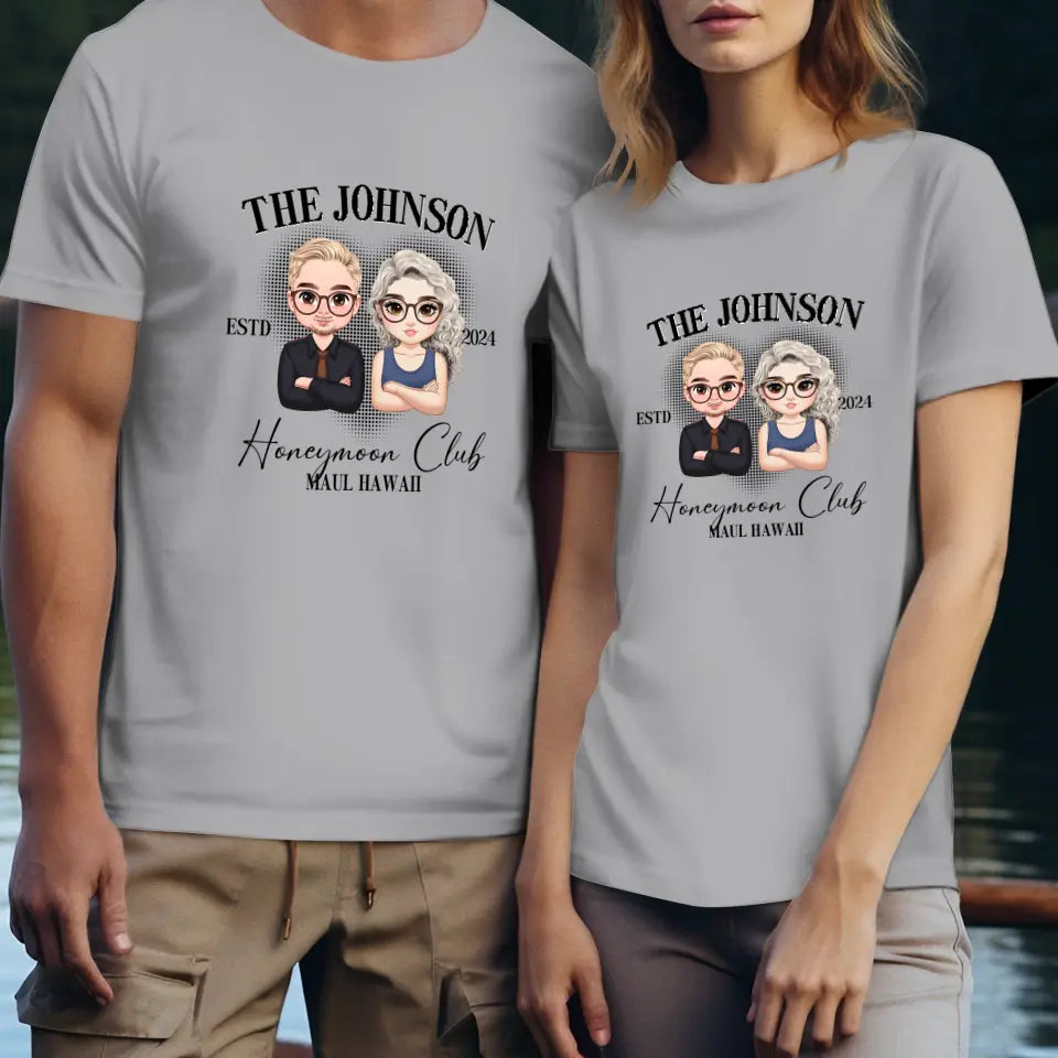 Honeymoon - Custom Year - Personalized Gifts For  Couple - T-Shirt