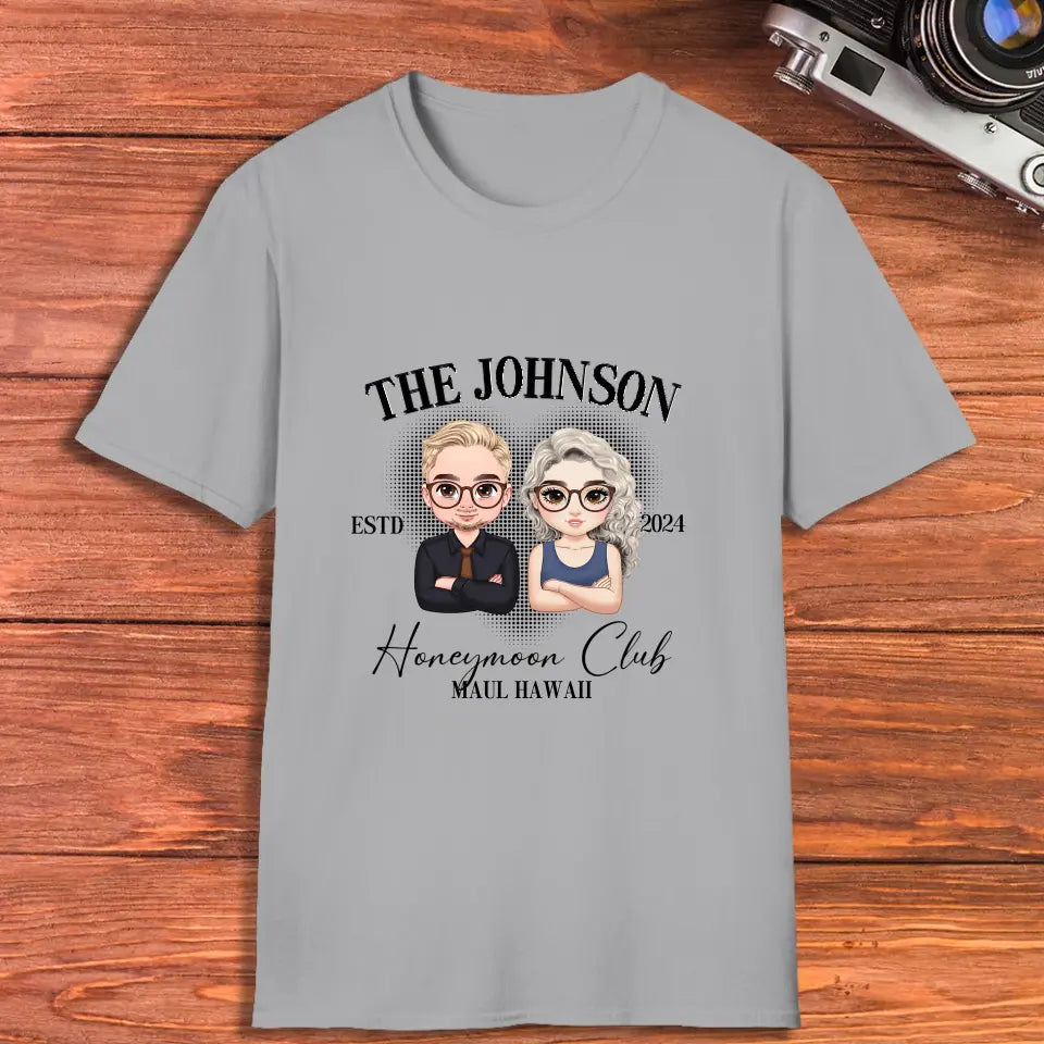 Honeymoon - Custom Year - Personalized Gifts For  Couple - T-Shirt