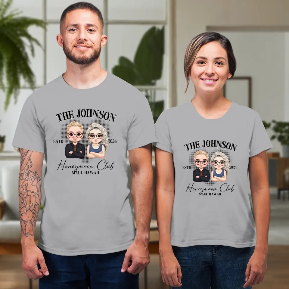 Honeymoon - Custom Year - Personalized Gifts For  Couple - T-Shirt