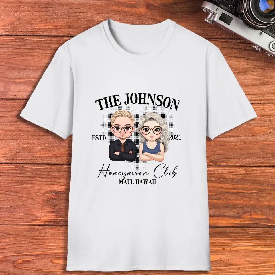 Honeymoon - Custom Year - Personalized Gifts For  Couple - T-Shirt