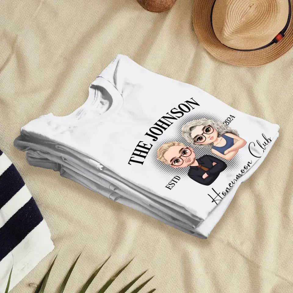 Honeymoon - Custom Year - Personalized Gifts For  Couple - T-Shirt