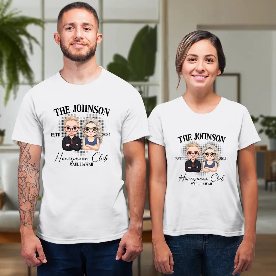 Honeymoon - Custom Year - Personalized Gifts For  Couple - T-Shirt