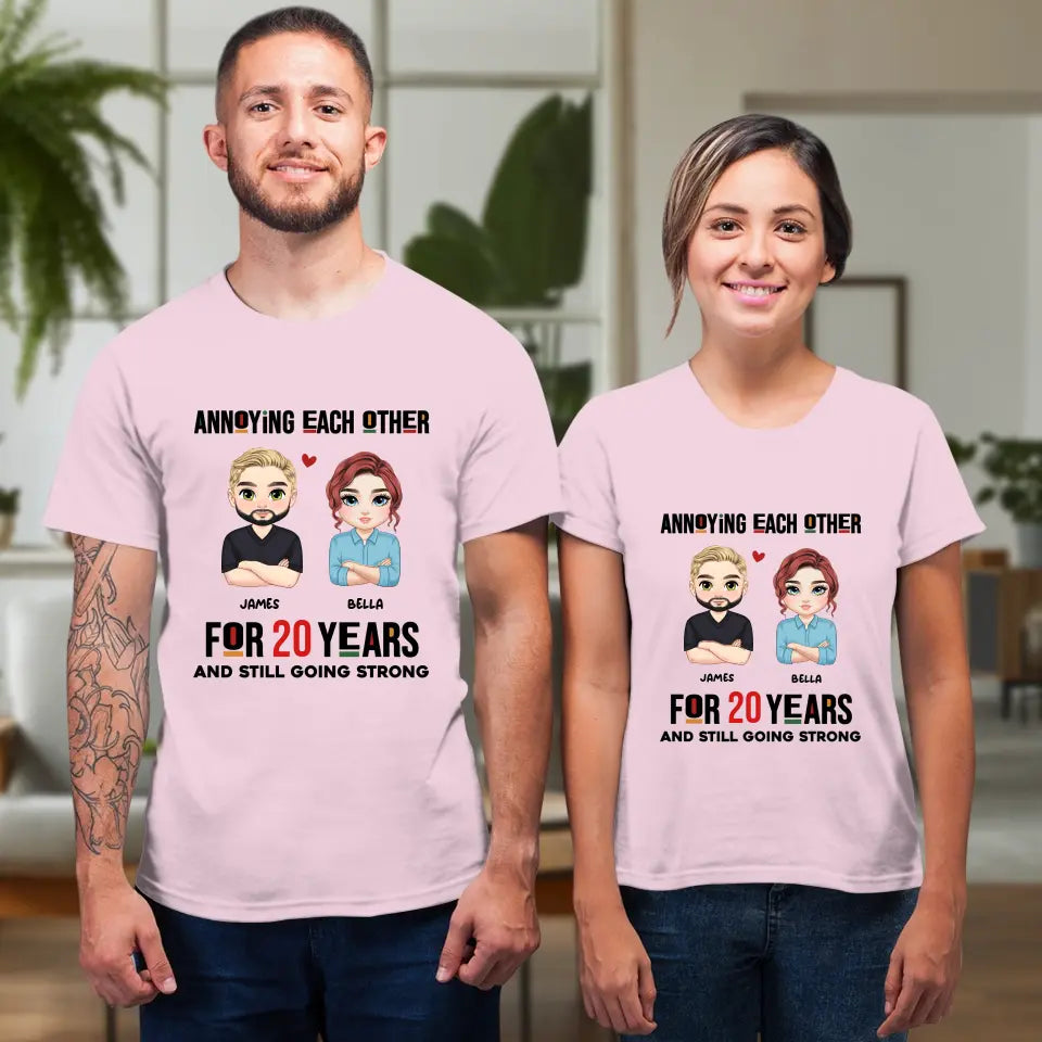 Annoying Each Other - Personalized Gifts for Couples - Unisex T-Shirt