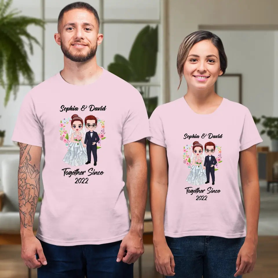 Together Since - Personalized Gifts For Couples - Unisex T-shirt