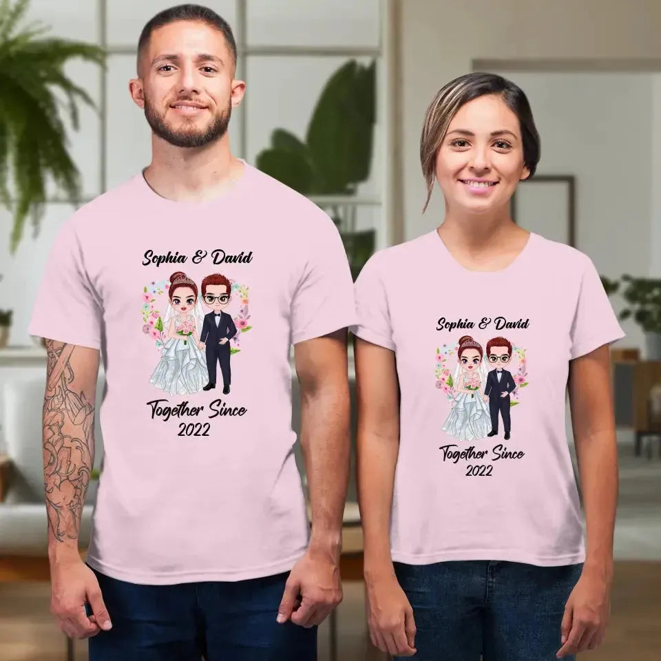 Together Since - Personalized Gifts For Couples - Unisex T-shirt