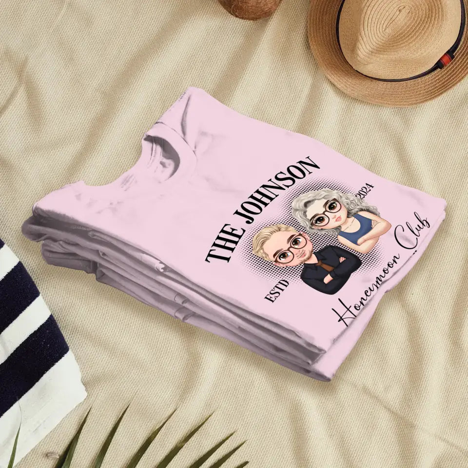 Honeymoon - Custom Year - Personalized Gifts For  Couple - T-Shirt