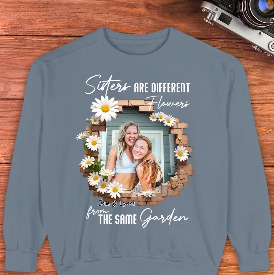 From The Same Garden - Custom Photo - Personalized Gifts For Bestie - T-Shirt