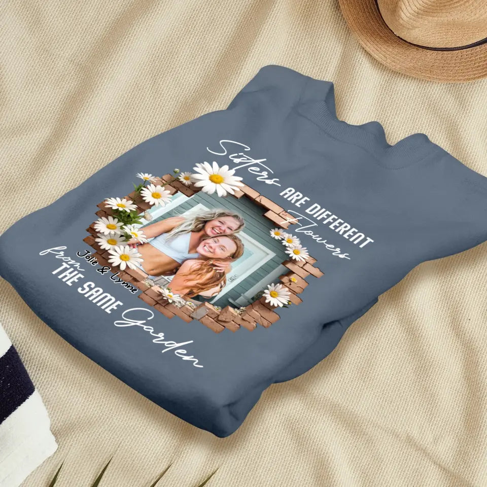 From The Same Garden - Custom Photo - Personalized Gifts For Bestie - T-Shirt