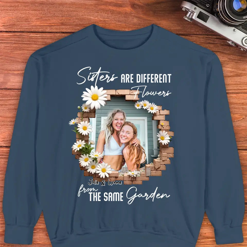 From The Same Garden - Custom Photo - Personalized Gifts For Bestie - T-Shirt