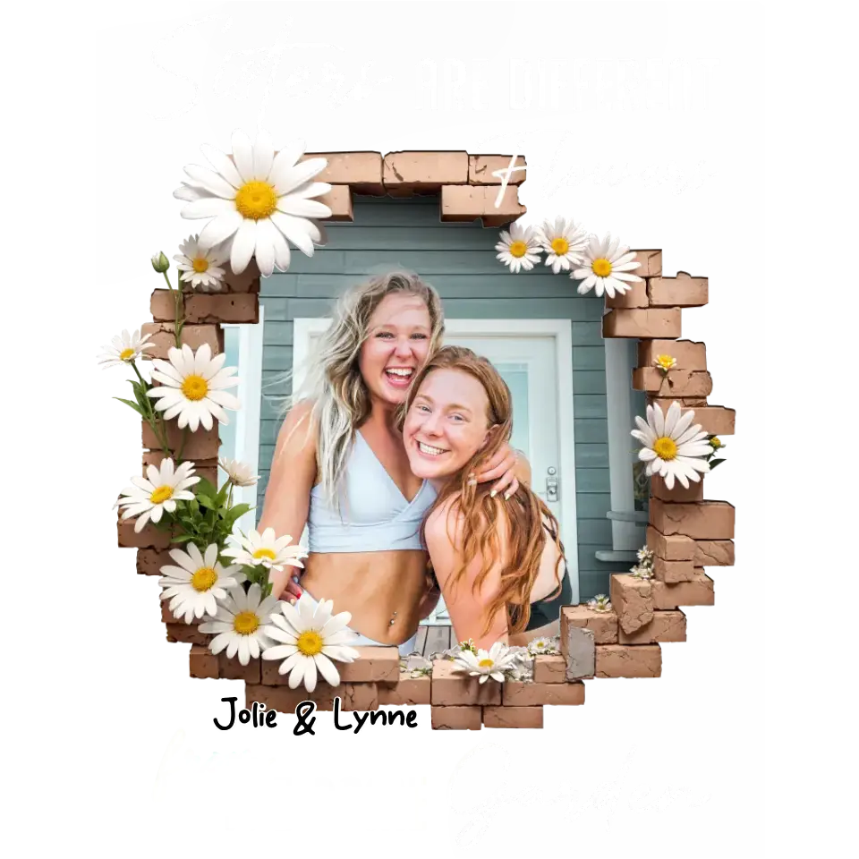 From The Same Garden - Custom Photo - Personalized Gifts For Bestie - T-Shirt