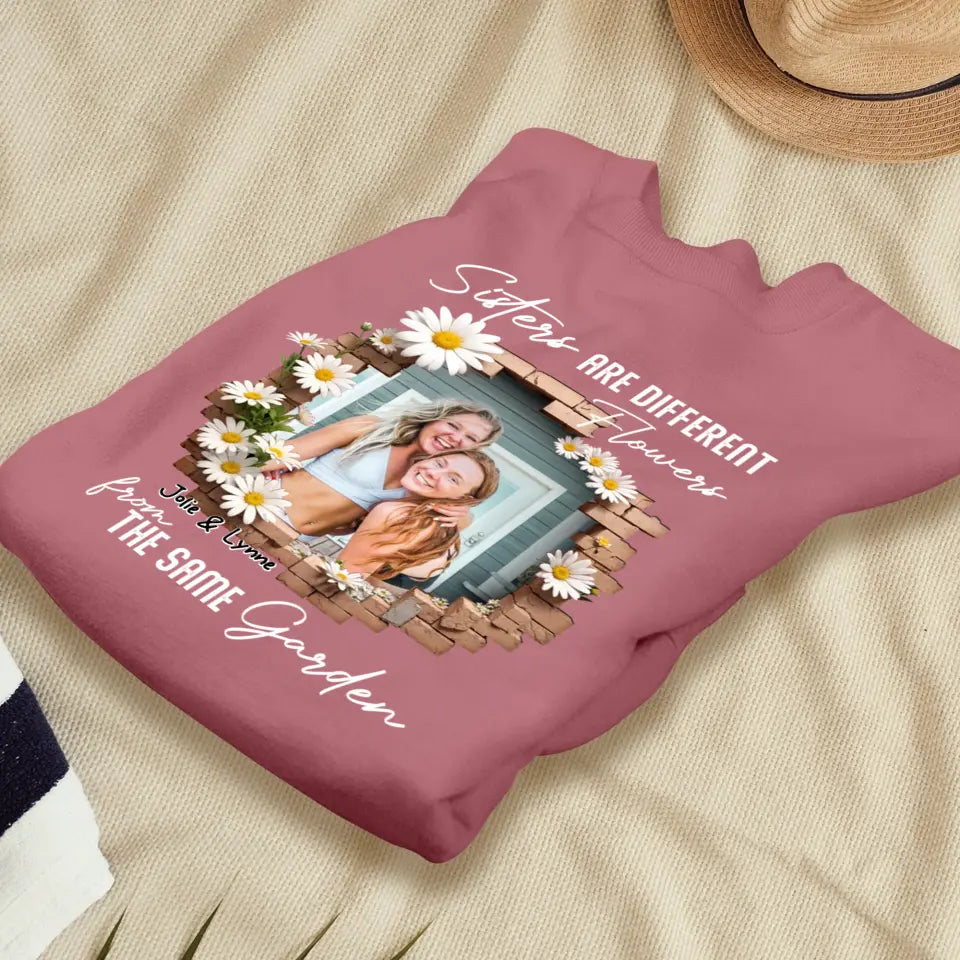 From The Same Garden - Custom Photo - Personalized Gifts For Bestie - T-Shirt