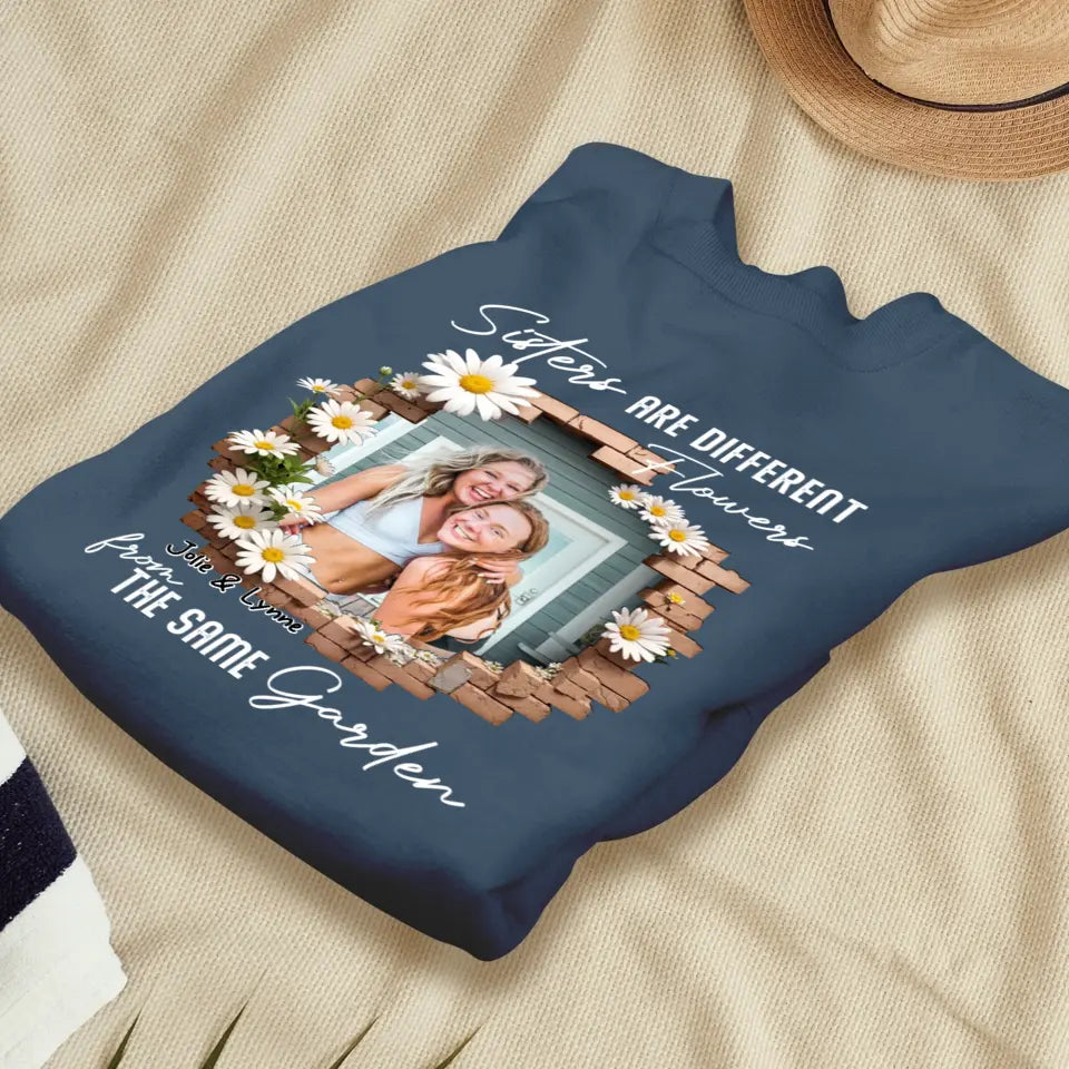 From The Same Garden - Custom Photo - Personalized Gifts For Bestie - T-Shirt