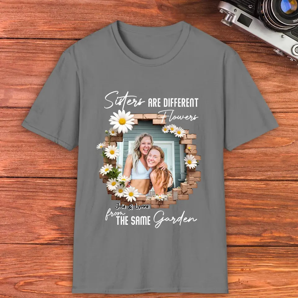 From The Same Garden - Custom Photo - Personalized Gifts For Bestie - T-Shirt