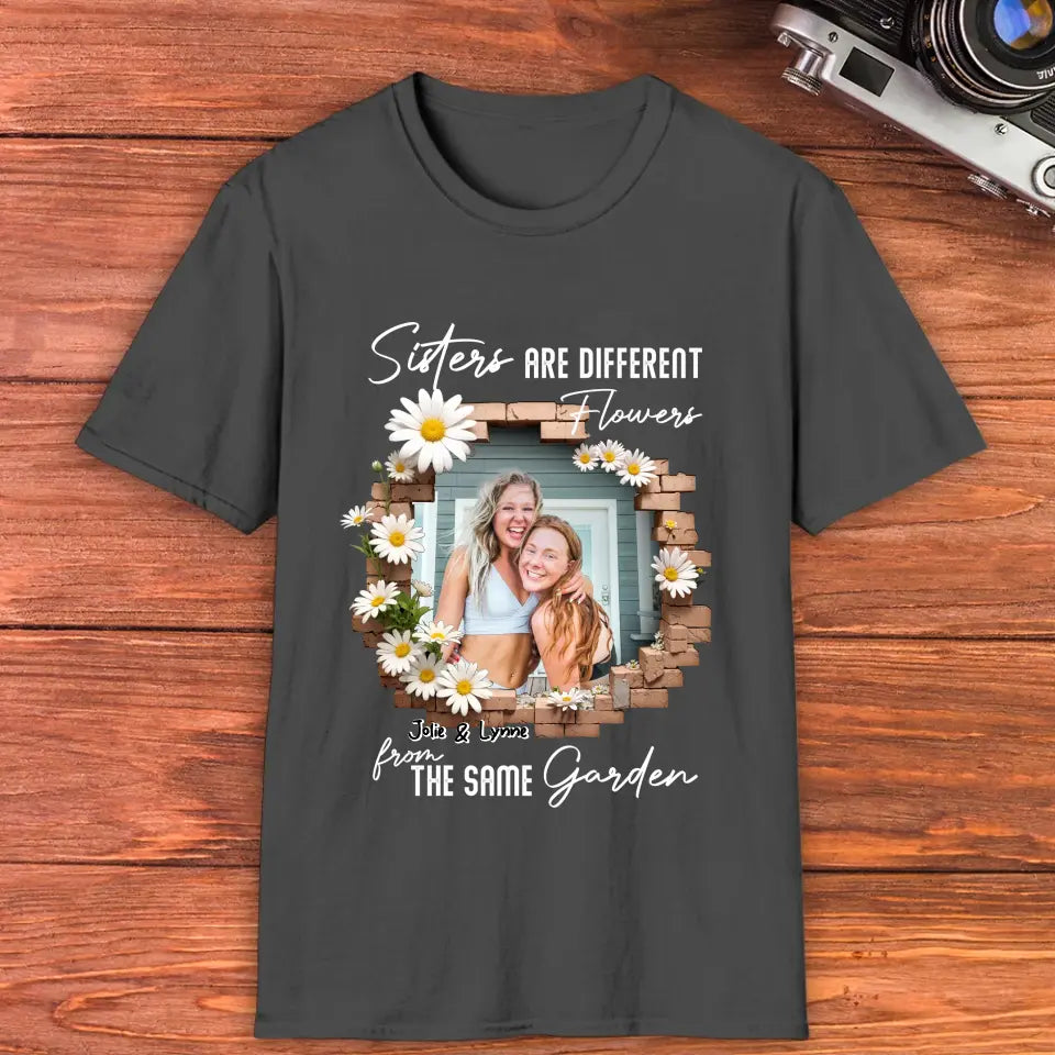 From The Same Garden - Custom Photo - Personalized Gifts For Bestie - T-Shirt