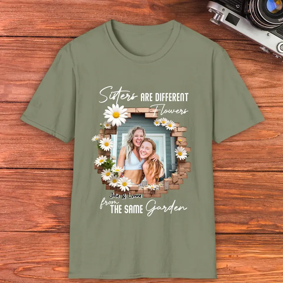 From The Same Garden - Custom Photo - Personalized Gifts For Bestie - T-Shirt