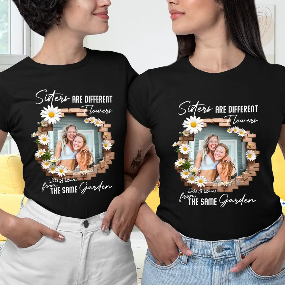 From The Same Garden - Custom Photo - Personalized Gifts For Bestie - T-Shirt