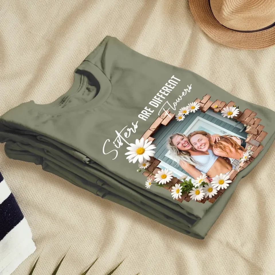 From The Same Garden - Custom Photo - Personalized Gifts For Bestie - T-Shirt