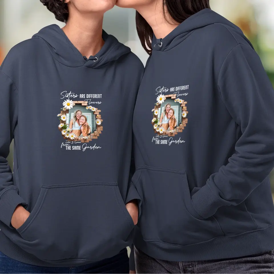 From The Same Garden - Custom Photo - Personalized Gifts For Bestie - Hoodie