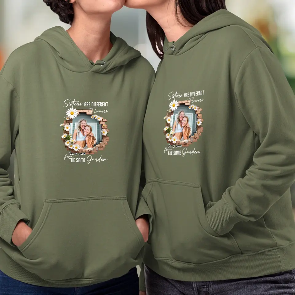 From The Same Garden - Custom Photo - Personalized Gifts For Bestie - Hoodie