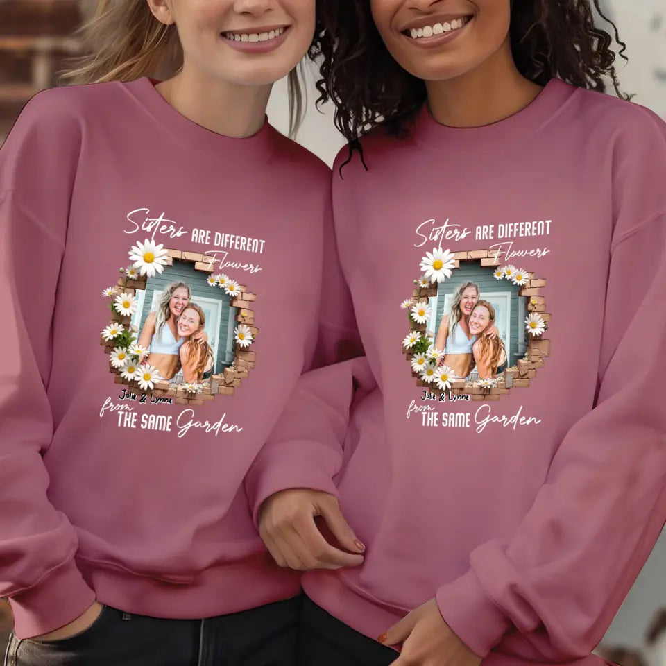 Sisters By Heart - Custom Name - Personalized Gifts For Bestie - T-Shirt