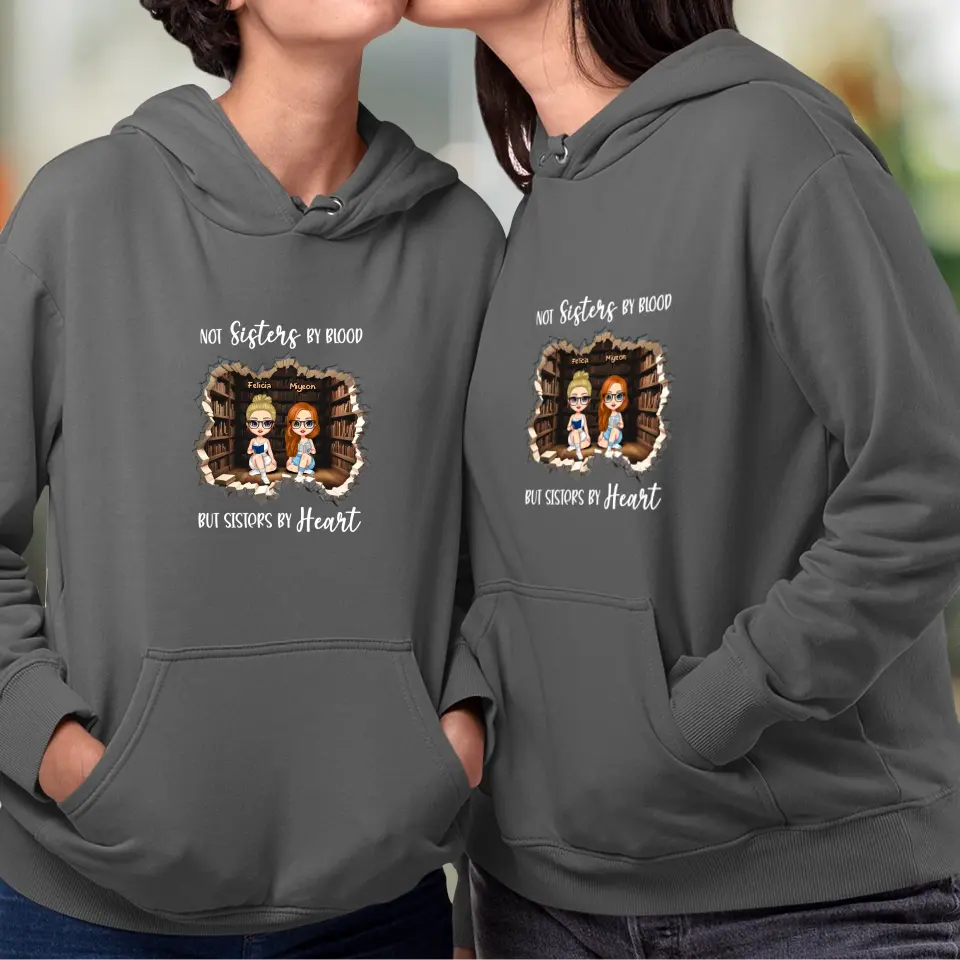 Sisters By Heart - Custom Name - Personalized Gifts For Bestie - Sweater