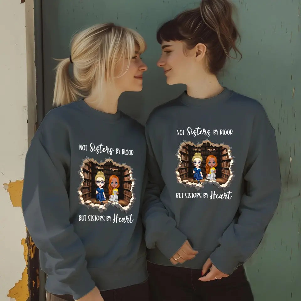 Sisters By Heart - Custom Name - Personalized Gifts For Bestie - Sweater