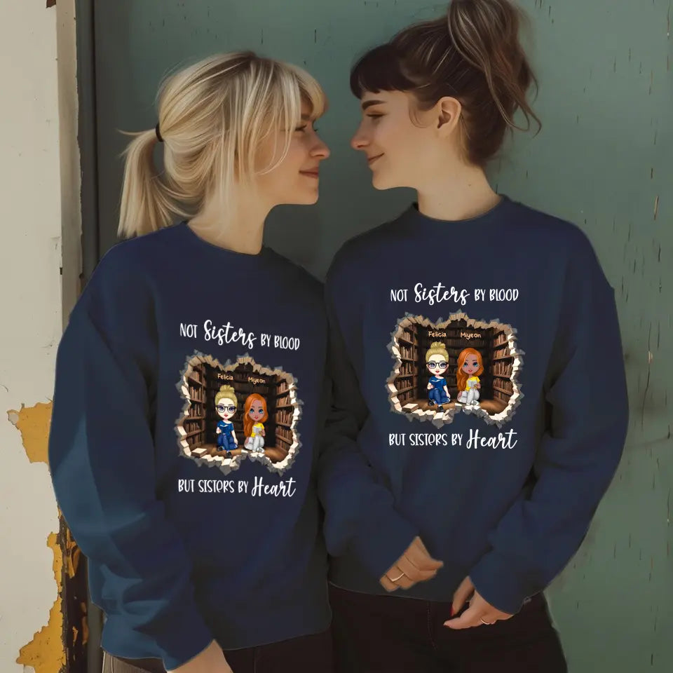 Sisters By Heart - Custom Name - Personalized Gifts For Bestie - Sweater