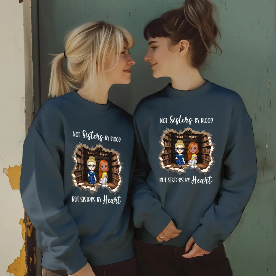 Sisters By Heart - Custom Name - Personalized Gifts For Bestie - Sweater