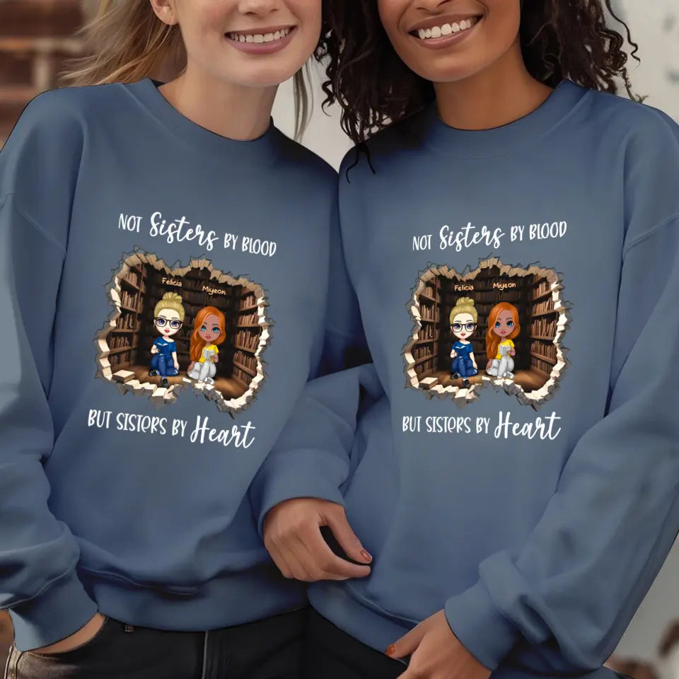 Sisters By Heart - Custom Name - Personalized Gifts For Bestie - Hoodie