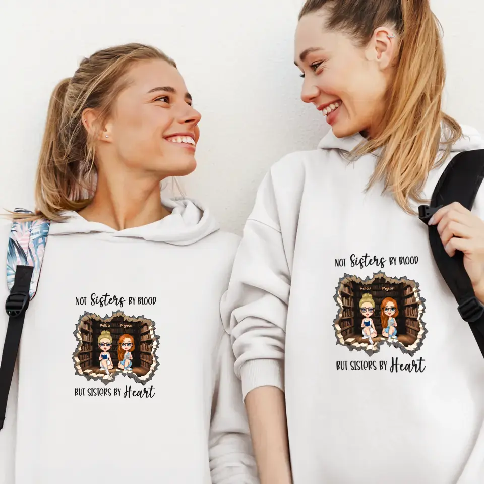 Not Sisters By Blood - Custom Name - Personalized Gifts For  Bestie - Sweater