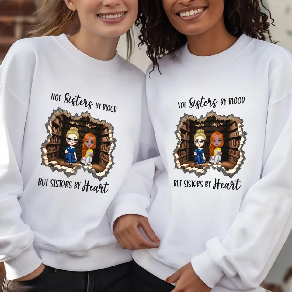 Not Sisters By Blood - Custom Name - Personalized Gifts For  Bestie - Sweater