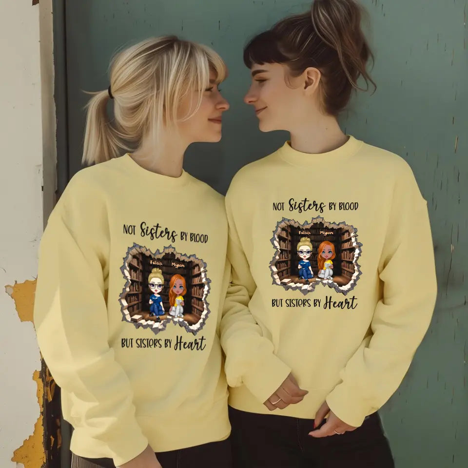 Not Sisters By Blood - Custom Name - Personalized Gifts For  Bestie - Sweater