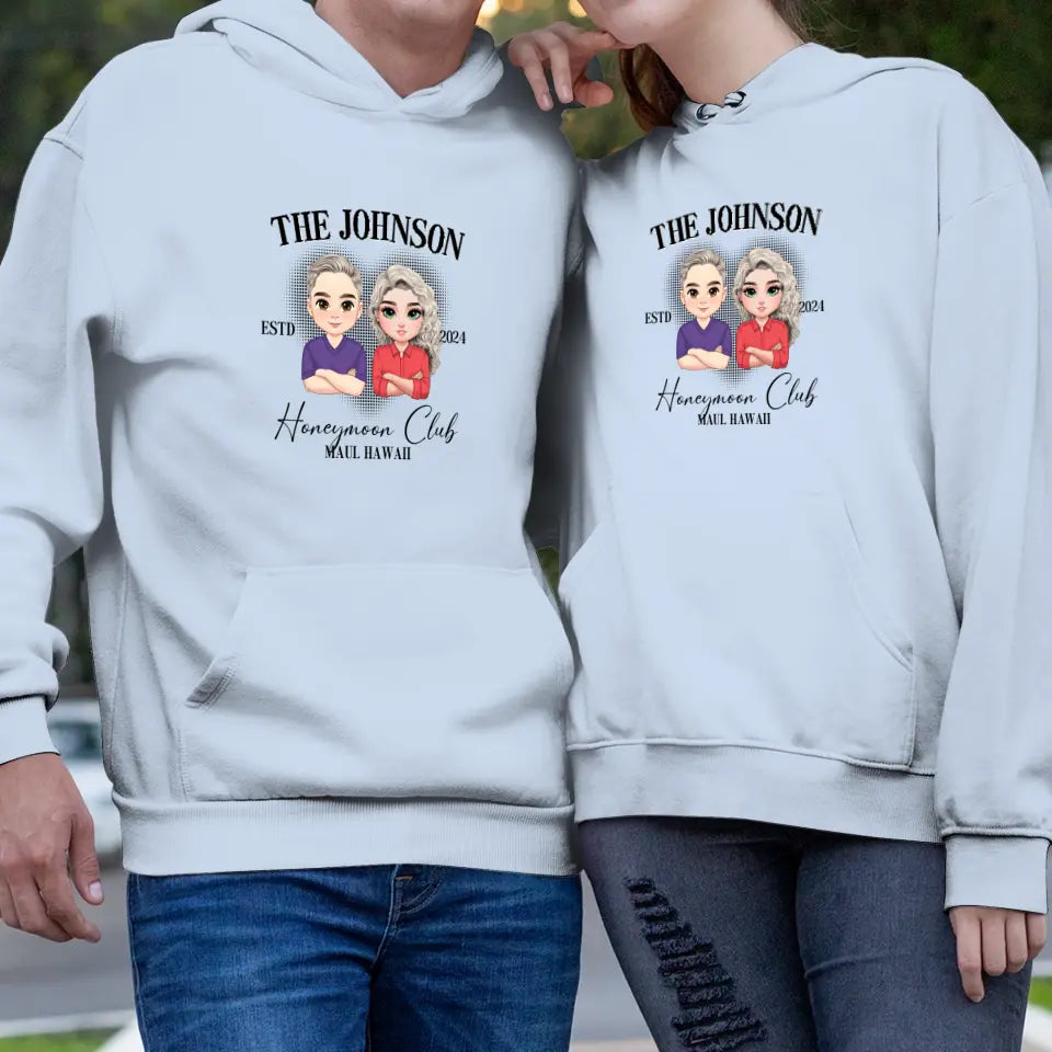 Honeymoon - Custom Year - Personalized Gifts For  Couple - Hoodie