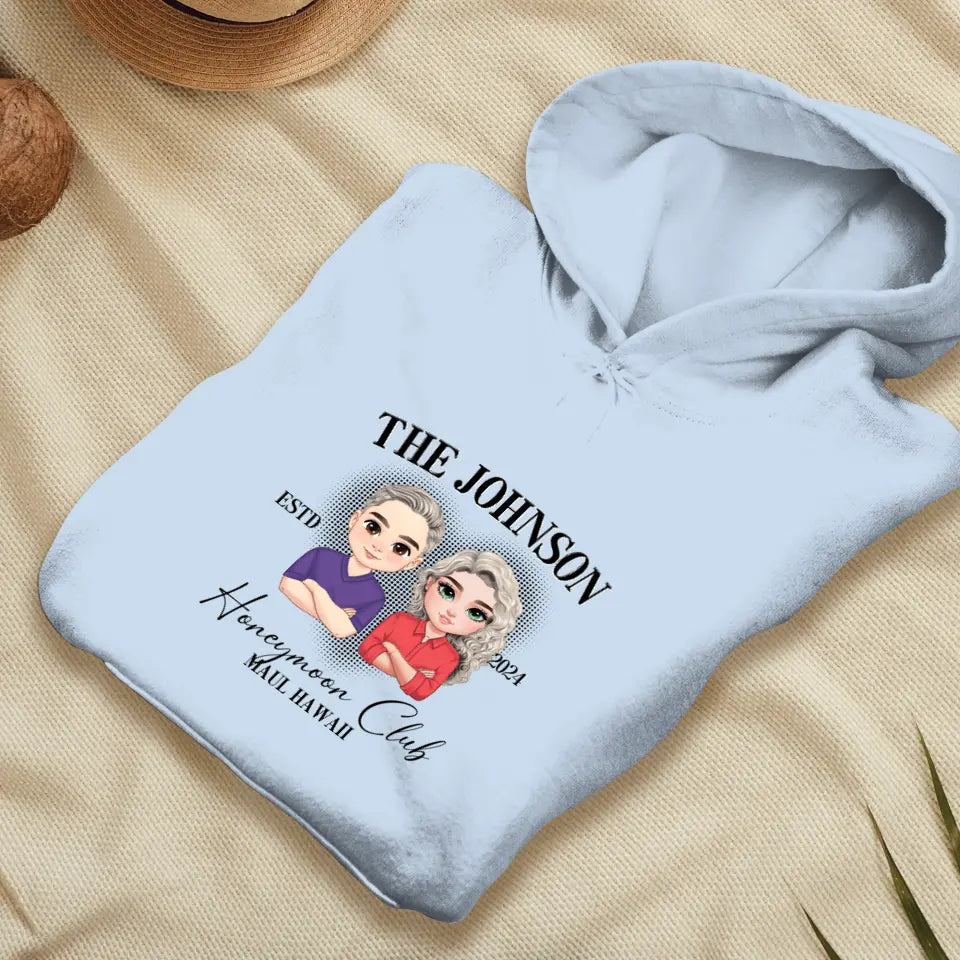 Honeymoon - Custom Year - Personalized Gifts For  Couple - Hoodie