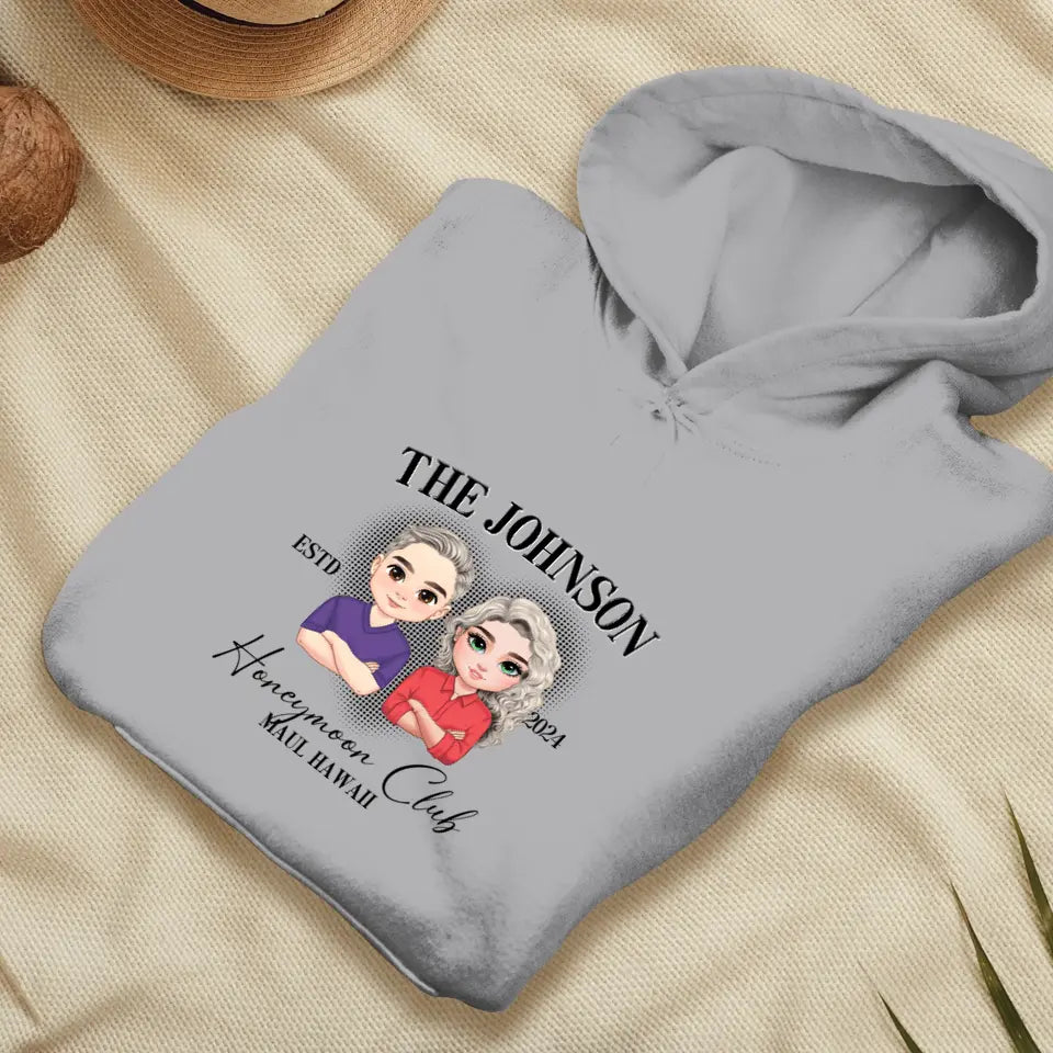 Honeymoon - Custom Year - Personalized Gifts For  Couple - Hoodie