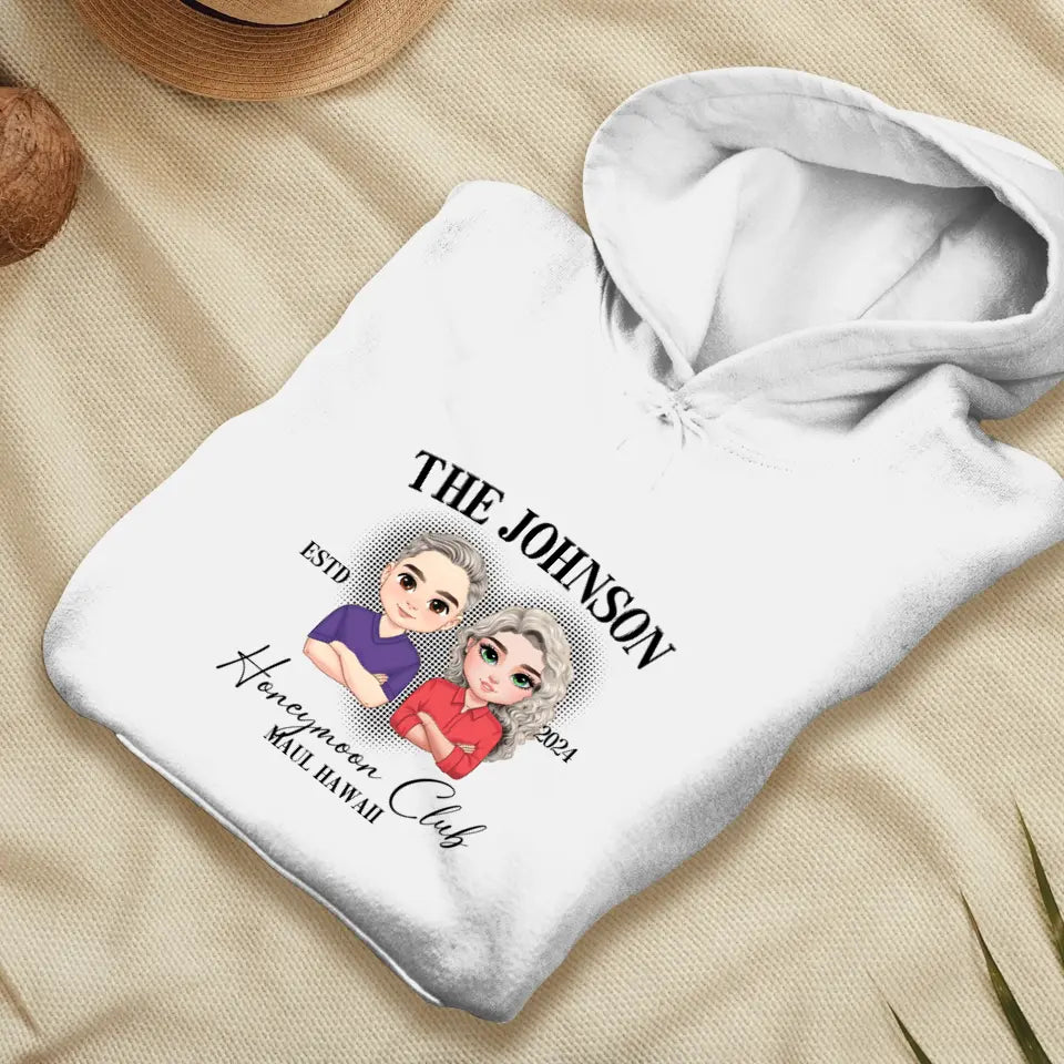 Honeymoon - Custom Year - Personalized Gifts For  Couple - Hoodie