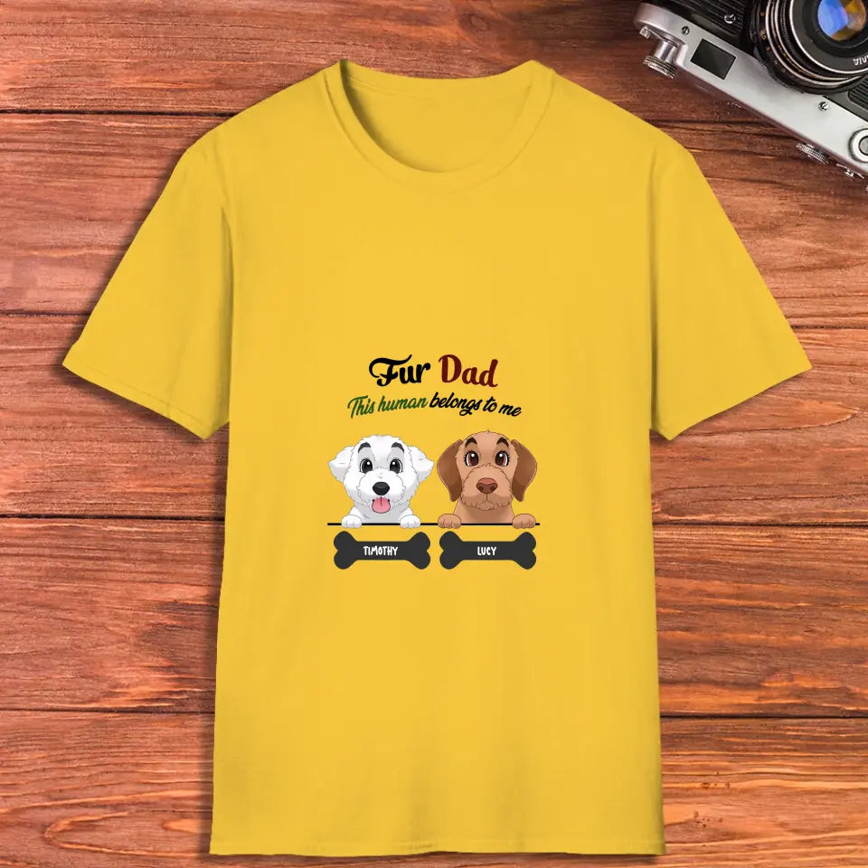 Fur Dad  - Personalized Family T-Shirt